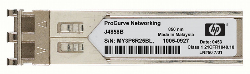 Hewlett Packard Enterprise X126 1Gb/s SFP LC SX MM 550m 850nm Transceiver сетевой медиа конвертор