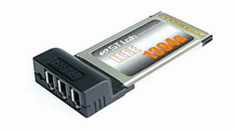 ST Lab 3-port FireWire CardBus интерфейсная карта/адаптер