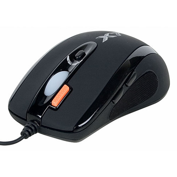 A4Tech Oscar Optical Gaming Mouse X-718BK USB Optisch 3200DPI Schwarz Maus