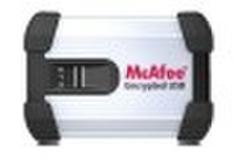 McAfee Encrypted USB Hard Disk 2.0 120GB White external hard drive