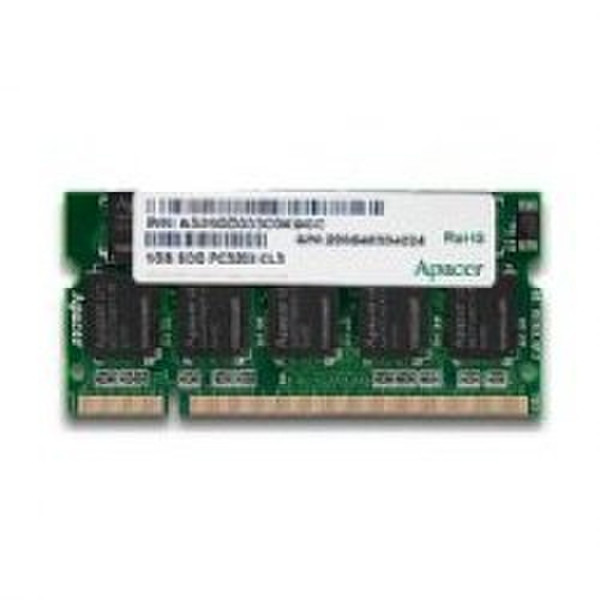 Apacer DDR 512MB SO-DIMM Memory Module 0.5ГБ DDR 400МГц модуль памяти