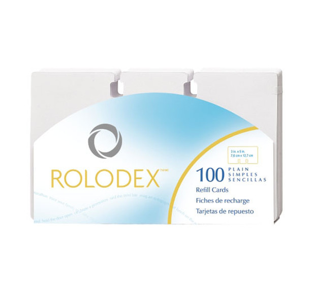 Rolodex 3 x 5 cards business card
