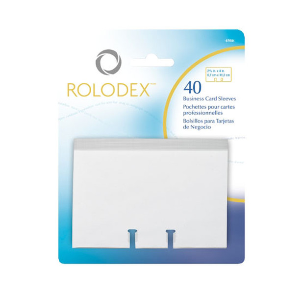 Rolodex 67691 Transparent business card holder