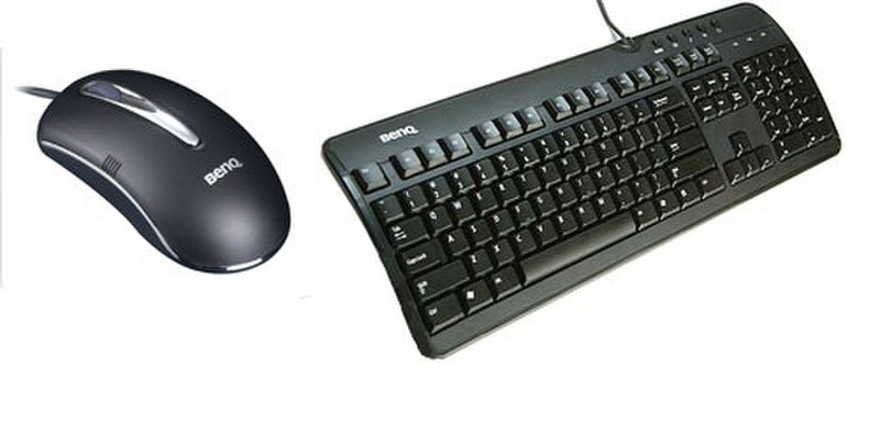 Benq A800 + M800 USB+PS/2 QWERTY Schwarz Tastatur