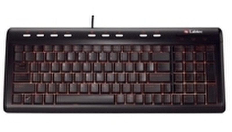 Labtec Illuminated Ultra-Flat Keyboard USB Black keyboard