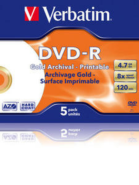 Verbatim DVD-R Archival Grade 4.7ГБ DVD-R 5шт