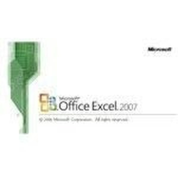 Microsoft Excel 2007 Upgrade, IT, CD