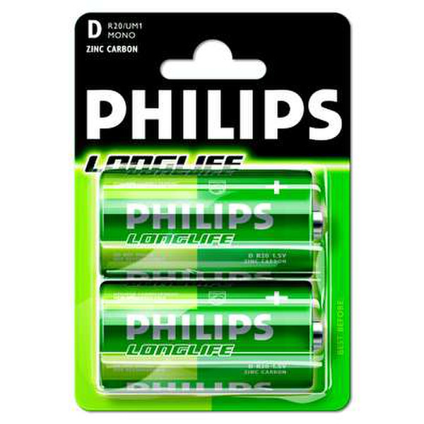 Philips D/R20 Longlife battery 1.5В батарейки