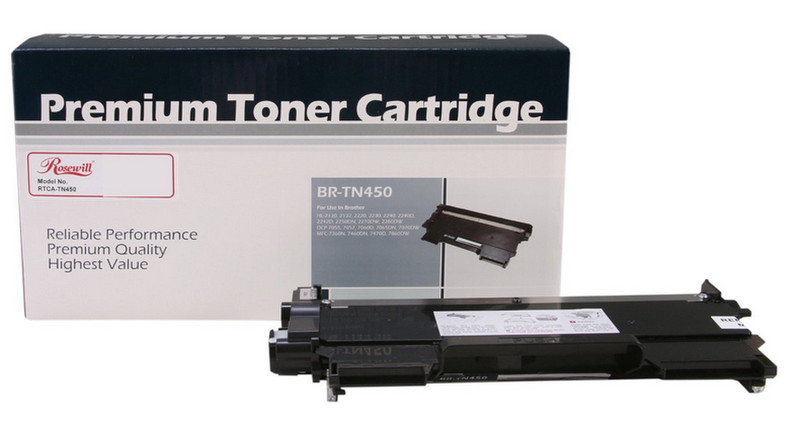 Rosewill RTCA-TN450 2600pages Black laser toner & cartridge