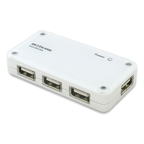 Axago USB desk hub 480Mbit/s Weiß Schnittstellenhub