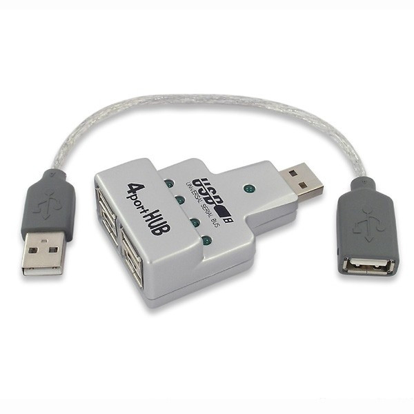 Axago HUE-10 USB key hub 12Mbit/s Grey interface hub