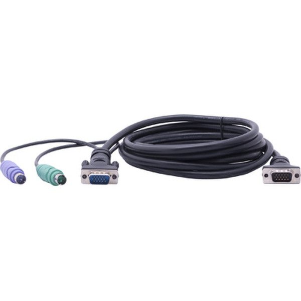Belkin E-Series OmniView 3m 3m Schwarz Tastatur/Video/Maus (KVM)-Kabel