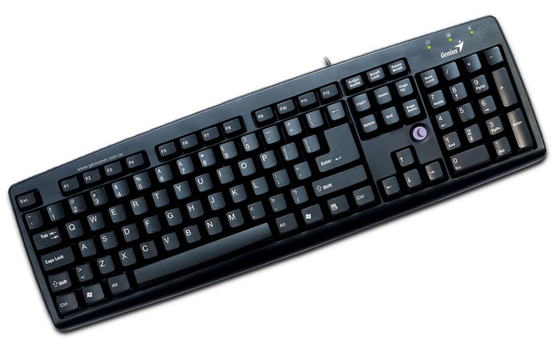 Genius KB-06XE Slender Desktop Keyboard USB Black USB QWERTY Black keyboard