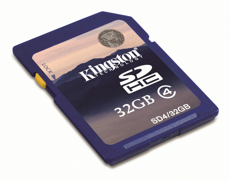 Kingston Technology 32GB SDHC Card 32GB SDHC Flash Class 4 memory card