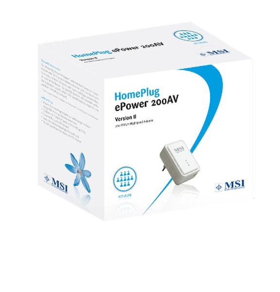 MSI MEGA ePower 200AV Version II 200Мбит/с сетевая карта
