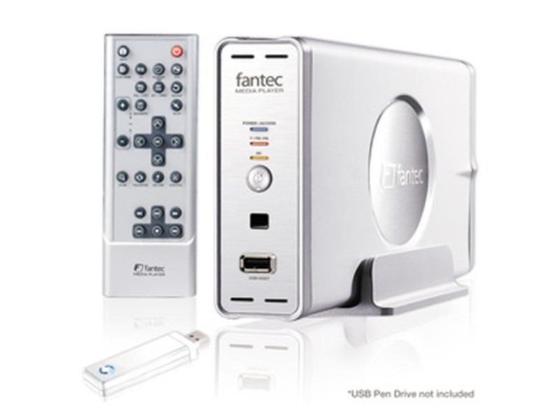 Fantec MM-UH35US 720 x 576пикселей Cеребряный медиаплеер