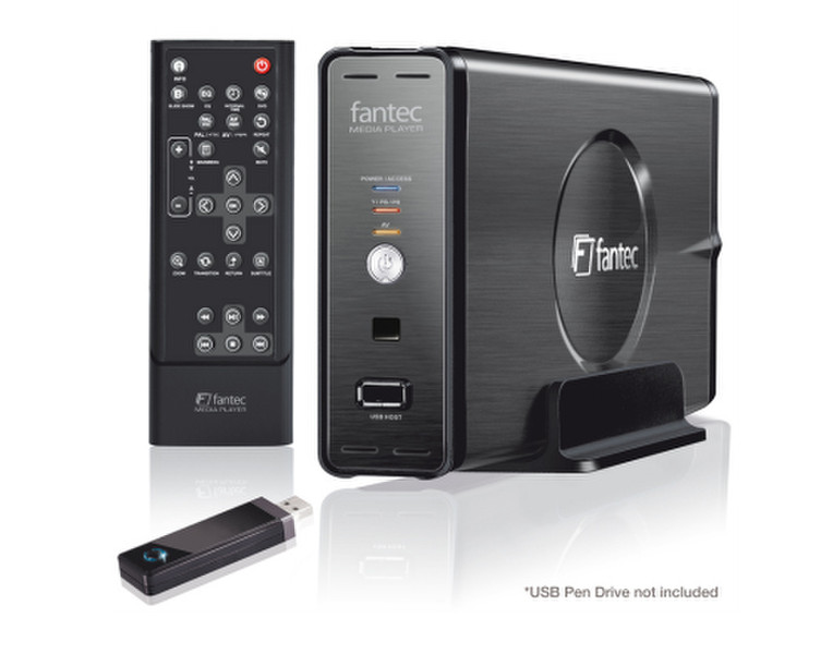 Fantec MM-UH35US 720 x 576pixels Black digital media player