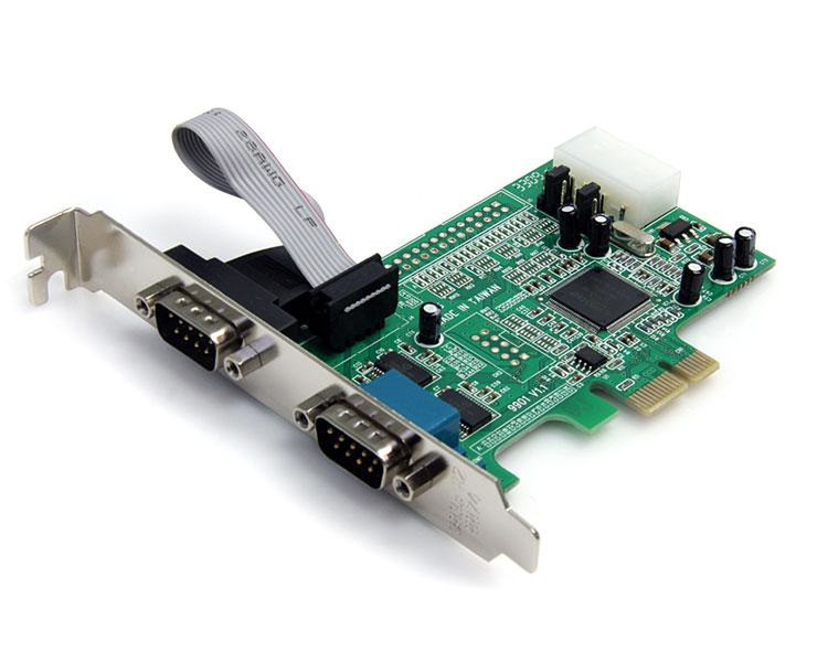 StarTech.com 2 Port Native PCI Express RS232 Serial Adapter Card with 16550 UART