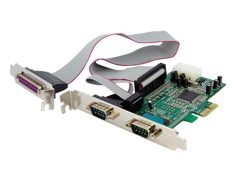 StarTech.com 2S1P Native PCI Express Parallel Serial Combo Card with 16550 UART