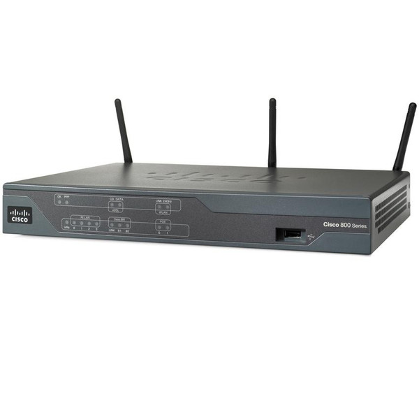 Cisco 888 Schnelles Ethernet Schwarz WLAN-Router