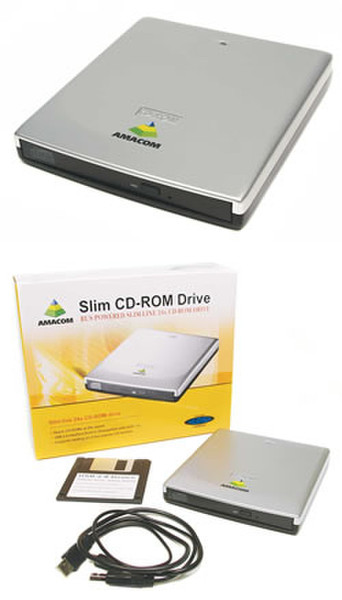 Origin Storage CD-Rom Drive USB 2.0 Silber Optisches Laufwerk