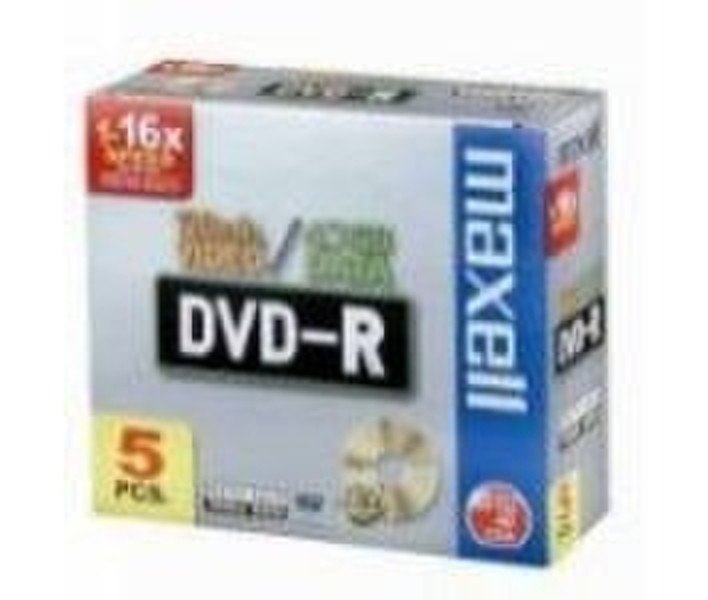 Maxell DVD-R 4.7GB (5 Pack) 4.7ГБ DVD-R 5шт