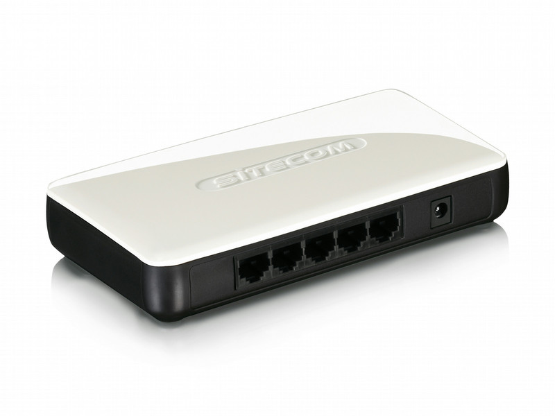 Sitecom LN-118 Unmanaged network switch Fast Ethernet (10/100) Черный, Белый сетевой коммутатор