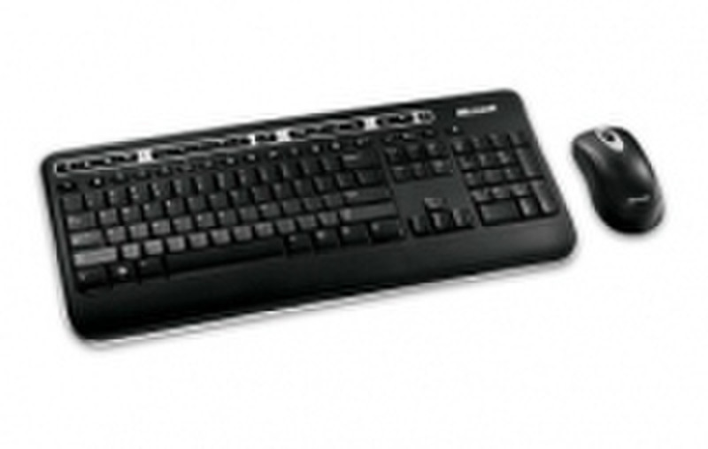 Microsoft Wireless Media Desktop 1000 DE RF Wireless Black keyboard