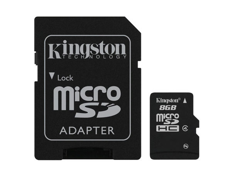 Kingston Technology 8GB microSDHC 8GB MicroSD Flash memory card
