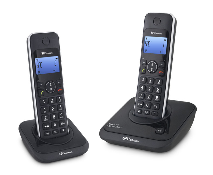 SPC 7244N DECT Anrufer-Identifikation Schwarz Telefon