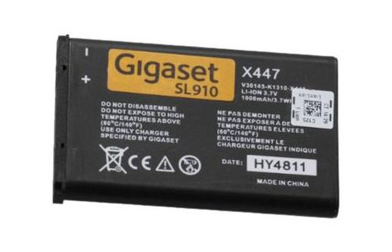 Gigaset S30852-D2370-X1 Литий-ионная 1000мА·ч 3.7В аккумуляторная батарея