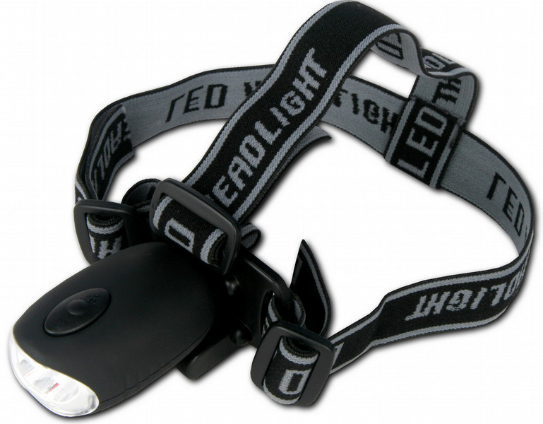 Powerplus Bat Headband flashlight LED Black