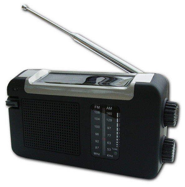 Powerplus Cheetah Tragbar Analog Schwarz Radio