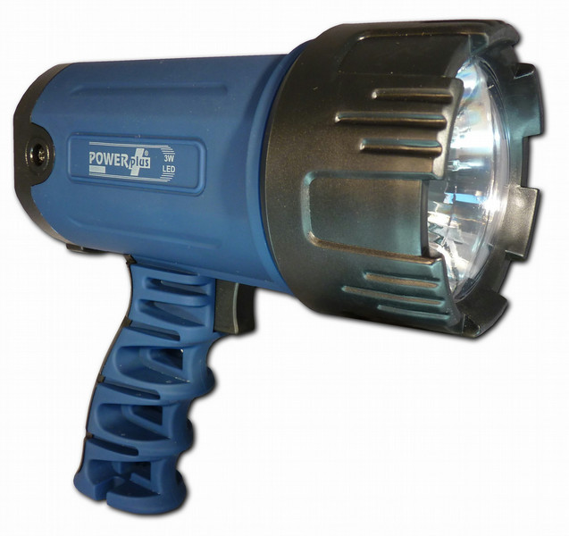 Powerplus Lion Hand-Blinklicht LED Schwarz, Blau