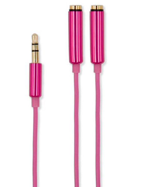 Aiino 3.5mm / 2x 3.5mm 3.5mm 2 x 3.5mm Pink audio cable