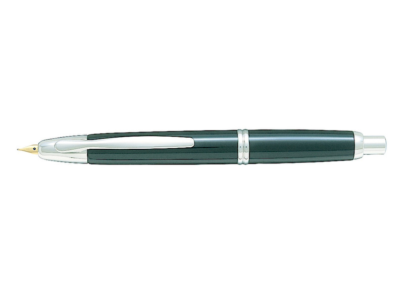 Pilot Capless Rhodium Trim Medium Cartridge filling system Зеленый, Cеребряный 1шт перьевая авторучка