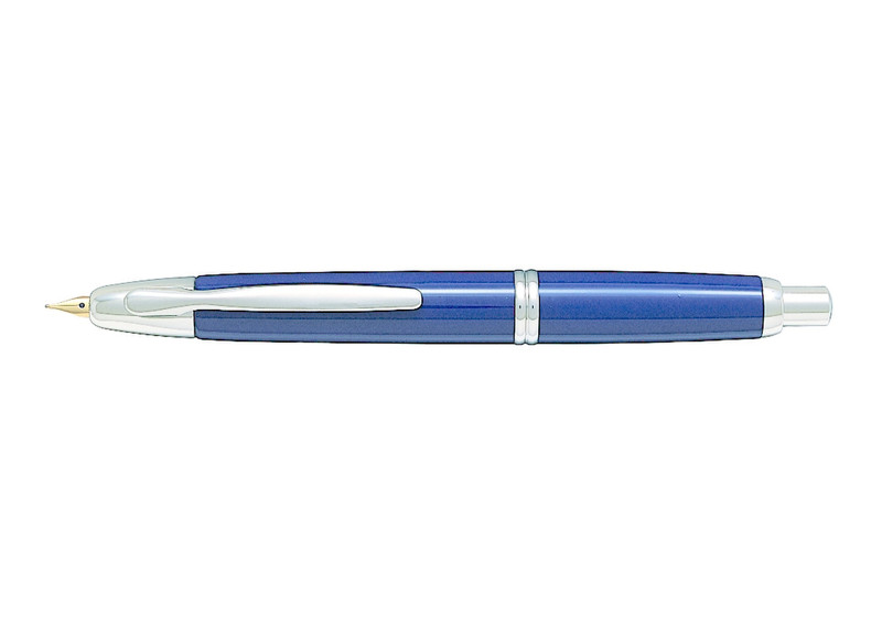 Pilot Capless Rhodium Trim Medium Синий 1шт перьевая авторучка