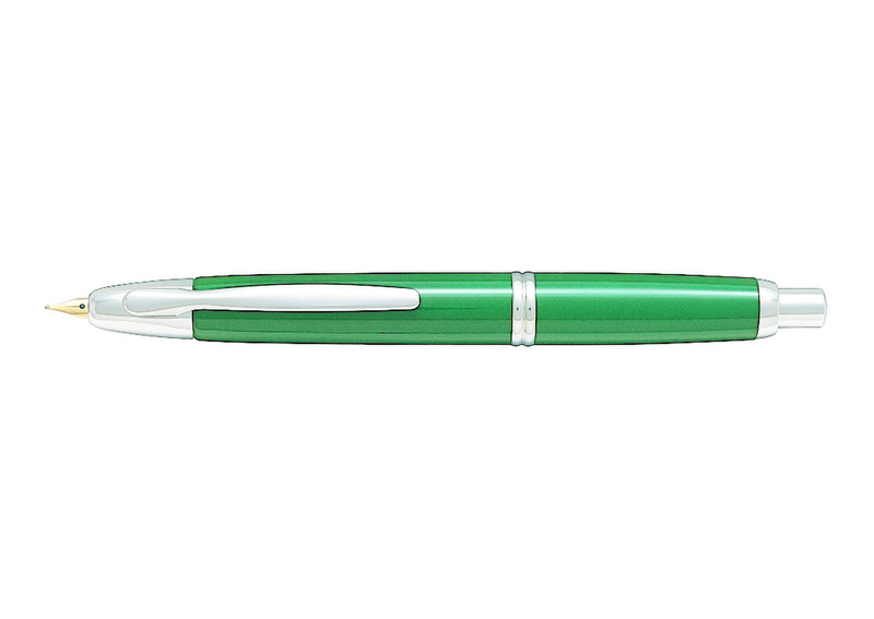 Pilot Capless Rhodium Trim Medium Зеленый 1шт перьевая авторучка