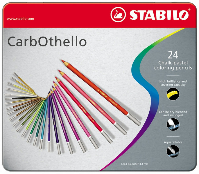 Stabilo Carbothello 24шт цветной карандаш