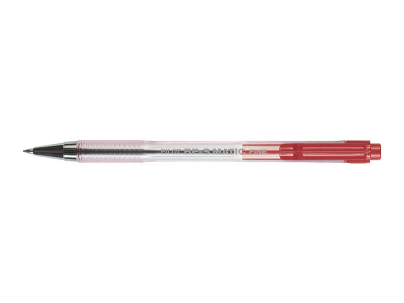 Pilot BP-S Matic Clip-on retractable ballpoint pen Bußgeld Rot 1Stück(e)