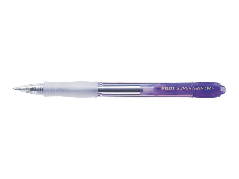 Pilot Super Grip M Neon Clip-on retractable ballpoint pen Medium Blau 1Stück(e)