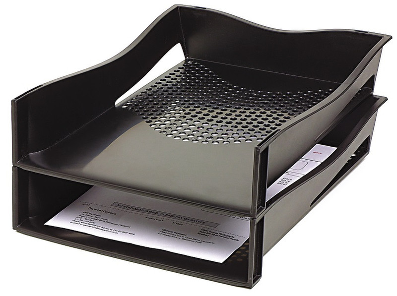 Rexel Ecodesk Ablagekorb, schwarz Schreibtischablage