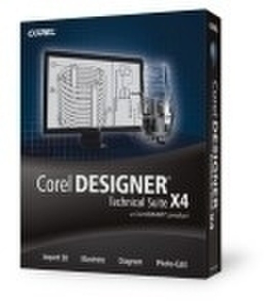 Corel Designer Technical Suite X4, Win, CROM, DE