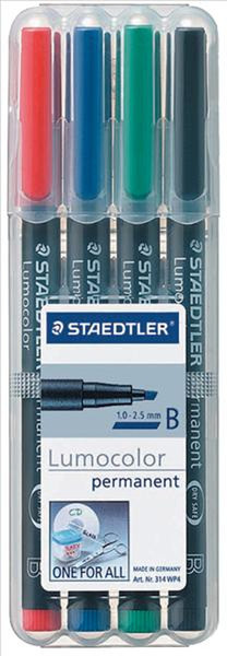 Staedtler 314 WP4 Черный, Синий, Зеленый, Красный 1шт перманентная маркер