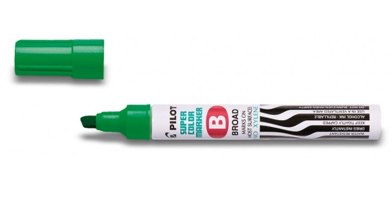 Pilot SCA-B, Super Color Chisel tip Green 1pc(s) permanent marker