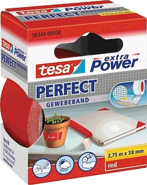 TESA Extra Power 38mmx2.75m 2.75м Красный 1шт канцелярская/офисная лента