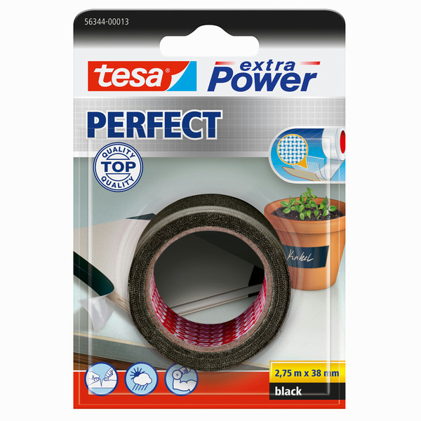 TESA extra Power Perfect 2.75м Ткань Черный 1шт канцелярская/офисная лента