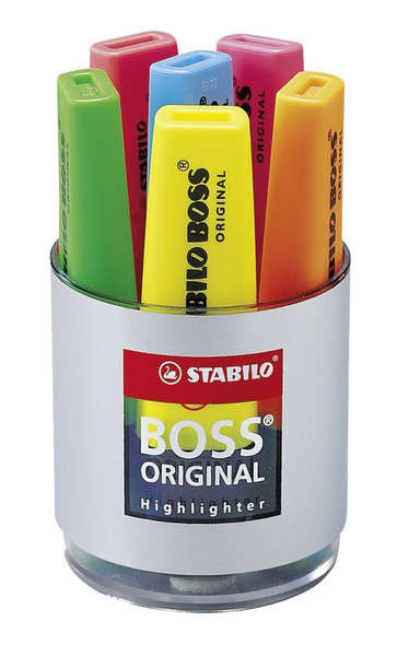 Stabilo BOSS Original Скошенный наконечник Желтый 1шт маркер