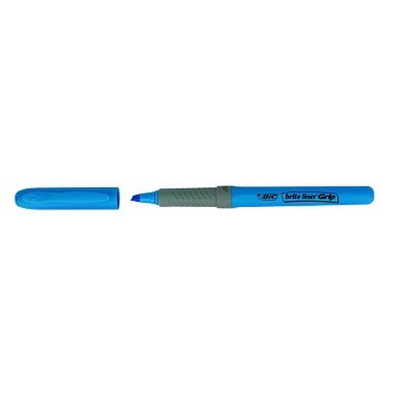 BIC Brite Liner Grip Скошенный наконечник Синий 12шт маркер