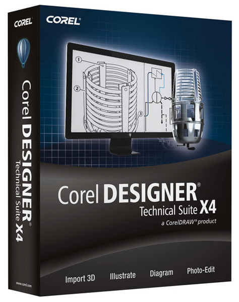 Corel Designer Technical Suite X4, 1-10u, Multi